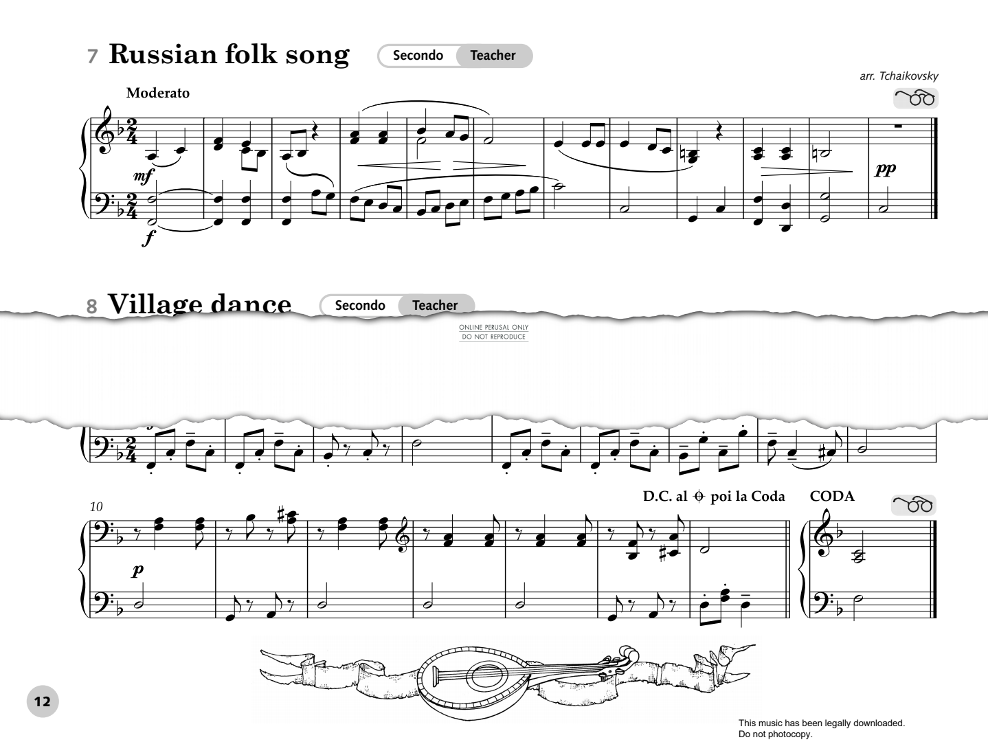 gallery: Russian Folk Song, Traditional, Klavier
