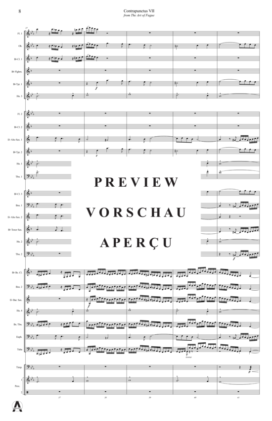 Produktgalerie: Seite 11 von 15 Contrapunctus 7 aus Kunst der Fuge , , (Concert Band)
