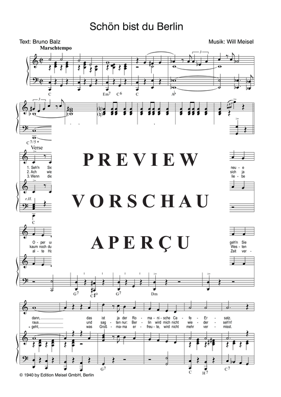 Produktgalerie: Seite 4 von 4 Schön bist du Berlin, 	, Klavier und Gesang