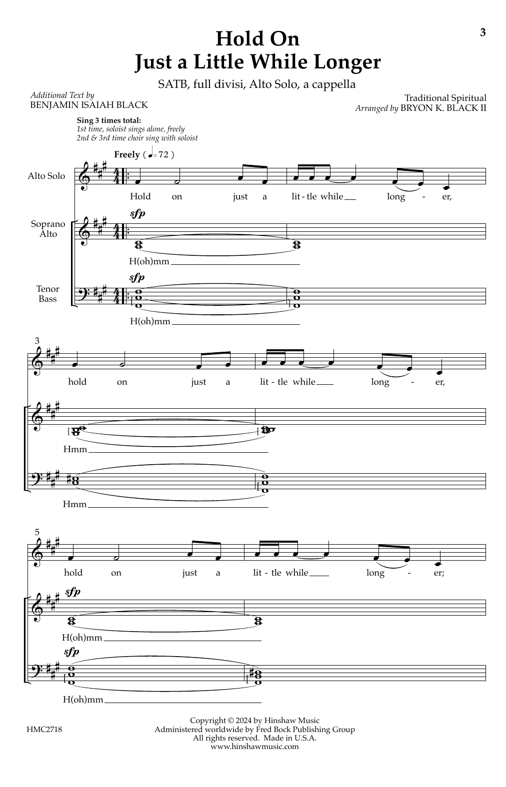 Produktbild zu: Hold On Just A Little While Longer