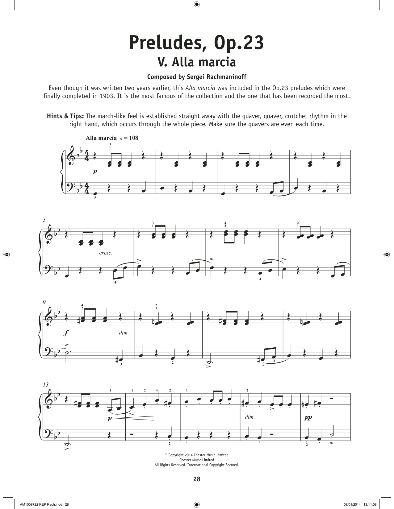 Product picture to: Prelude In G Minor, Op. 23, No. 5