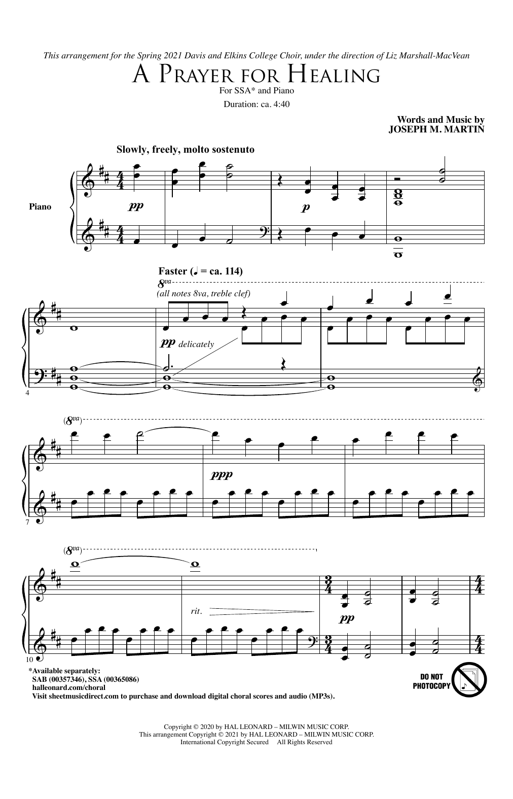 Product gallery: Page 1 of 1 A Prayer For Healing, Joseph M. Martin