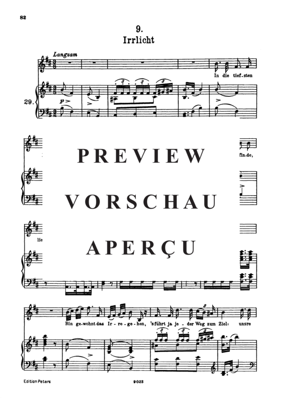 Product gallery: Page 2 of 3 Irrlicht D.911-9 (Winterreise), , High Voice and Piano