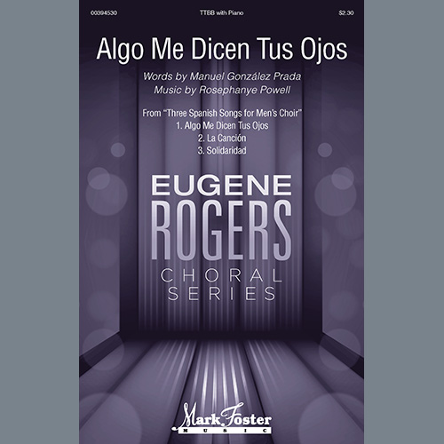 cover: Algo Me Dicen Tus Ojos (from Three Spanish Songs for Men's Choir), Manuel González Prada and Rosephanye Powell, Chor
