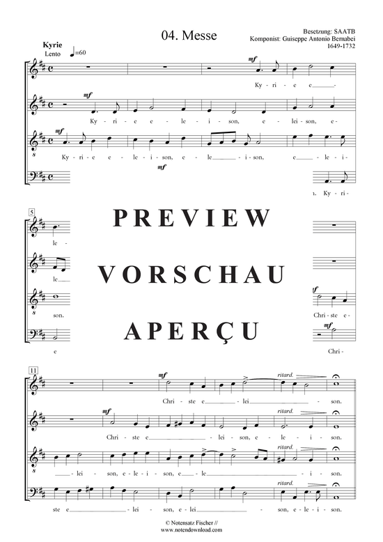 Produktgalerie: Seite 2 von 21 Messe , , (Gemischter Chor SAATB)