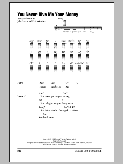 Product gallery: Page 1 of 1 You Never Give Me Your Money, The Beatles