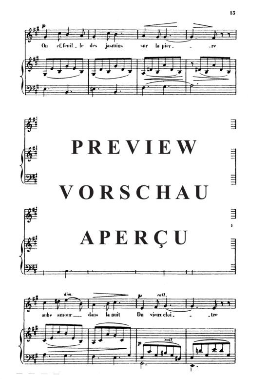 Product gallery: Page 5 of 6 Dans les ruines d'une abbaye Op.2 No.1, , High Voice and Piano