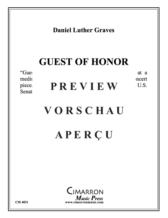 Produktgalerie: Seite 2 von 16 Guest of Honor , , (Holzbläser Quintett)