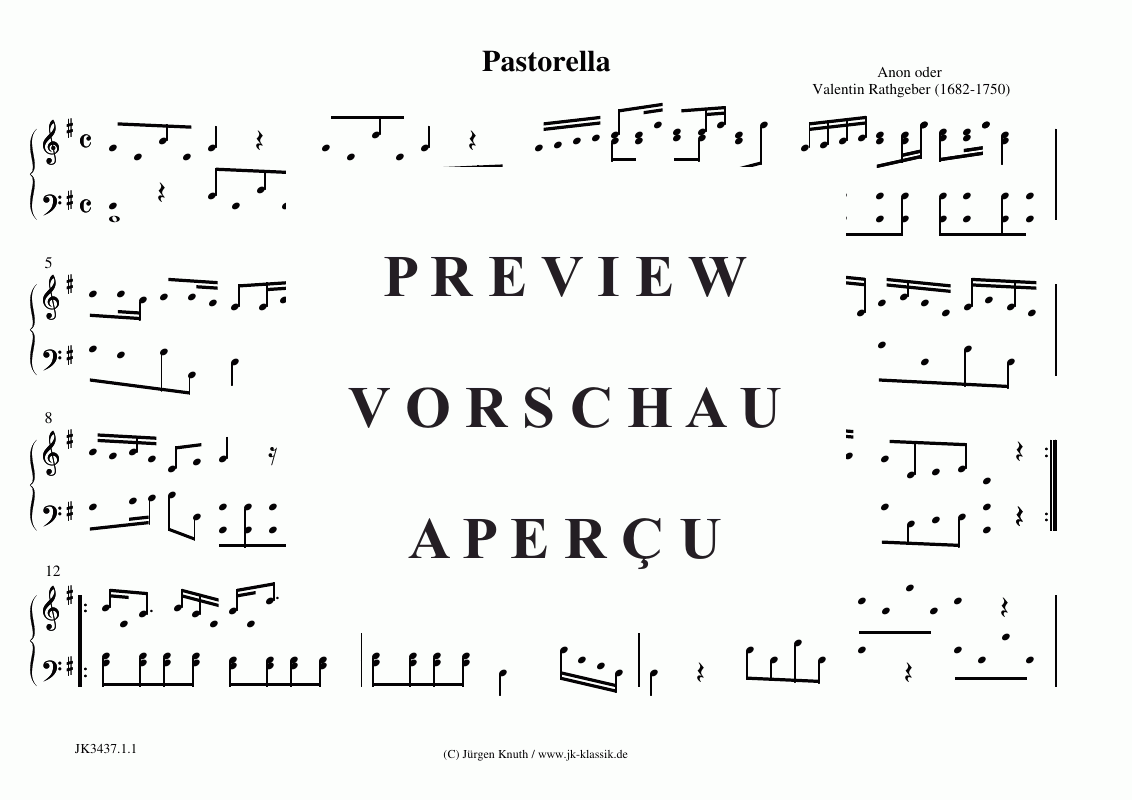 Produktgalerie: Seite 2 von 11 Orgelstücke, 9 Pastorell, 2 Pastorella, Praeambulum , , (Orgel/Klavier Solo)