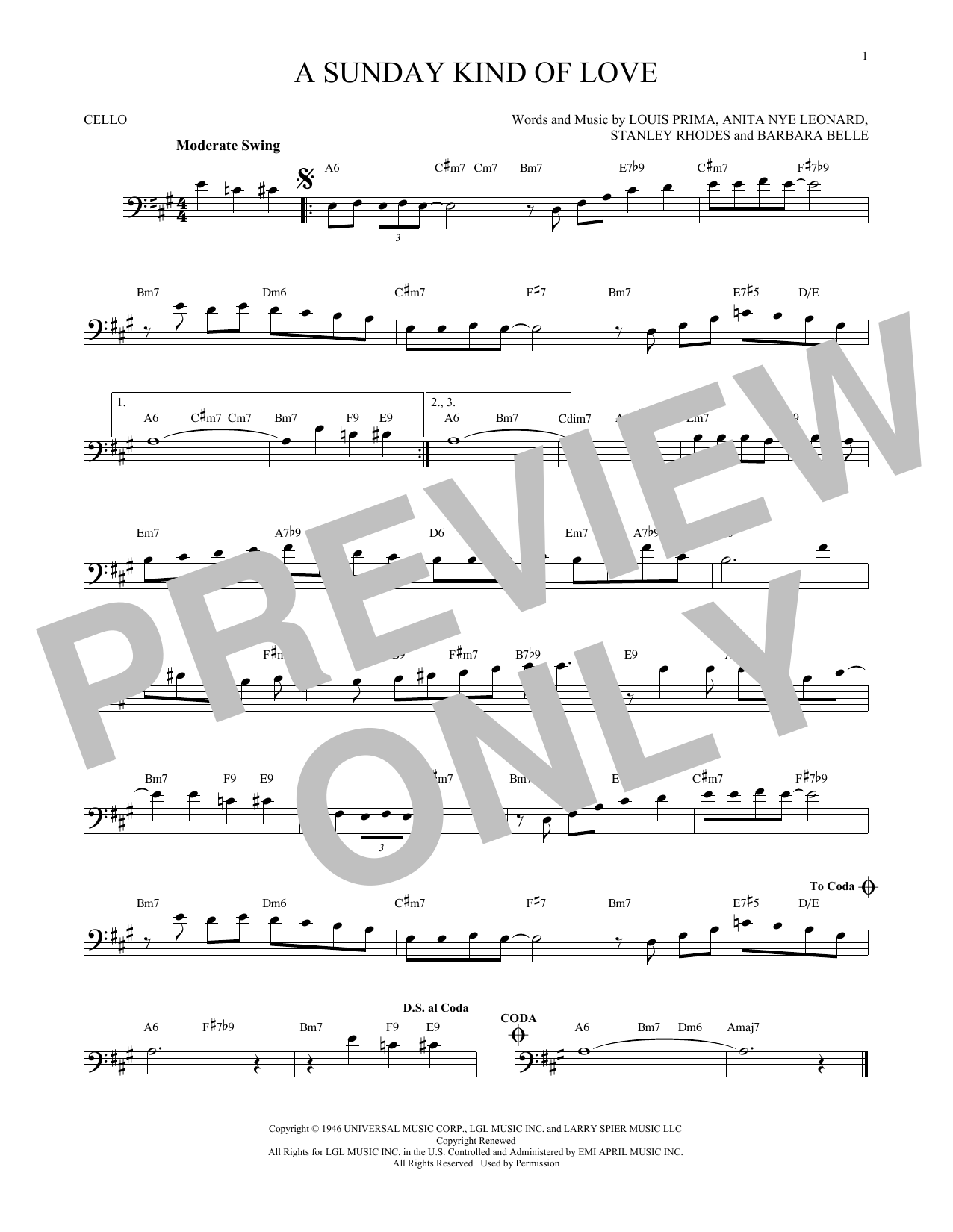 Produktgalerie: Seite 1 von 1 A Sunday Kind Of Love, Etta James, Violoncello