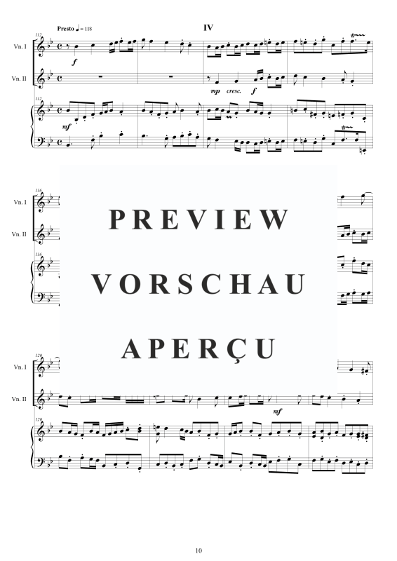 Produktgalerie: Seite 11 von 11 Trio Sonata No.12 in B-Dur Op.1, , 2 Violinen und Cembalo