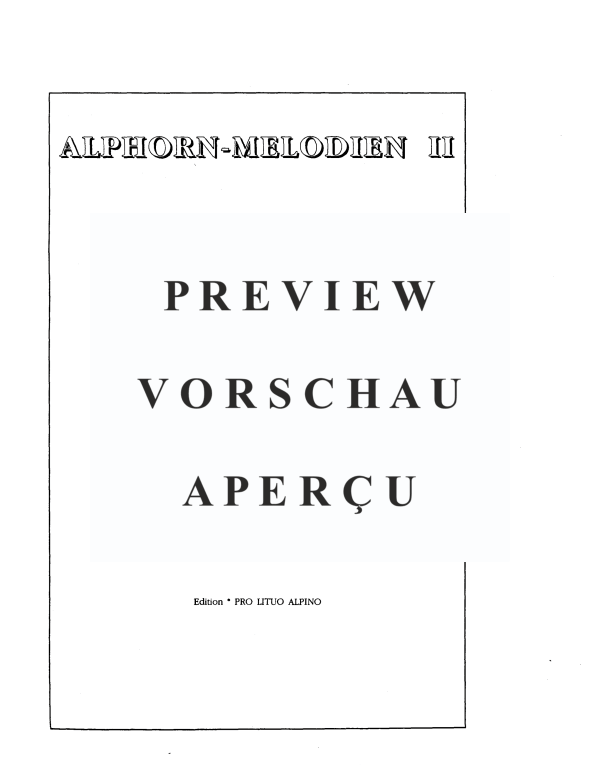Produktgalerie: Seite 3 von 11 Alphornmelodien II, , Alphorn Solo, Duett, Trio