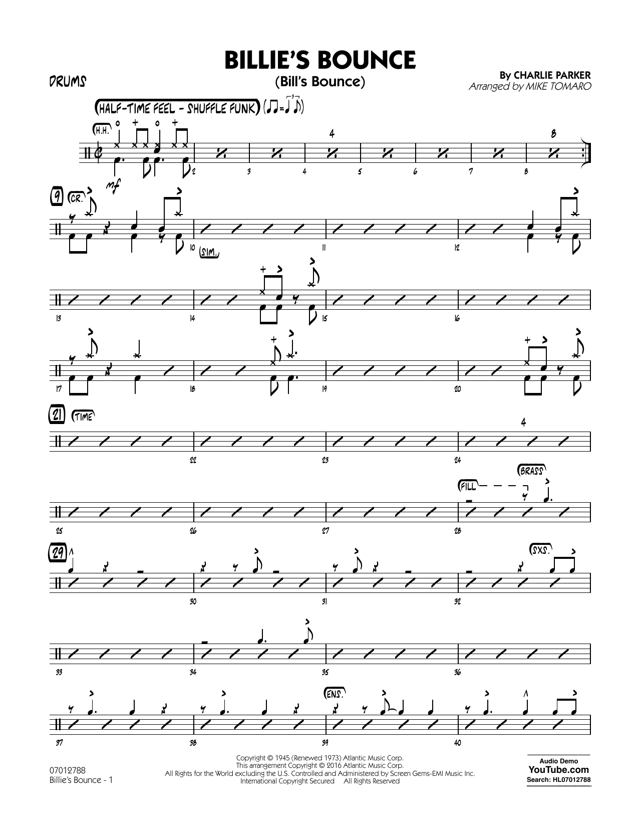Produktgalerie: Seite 1 von 1 Billie's Bounce - Drums, 