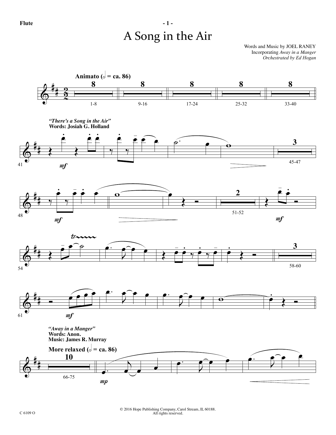 Produktbild zu: A Song In The Air - Flute