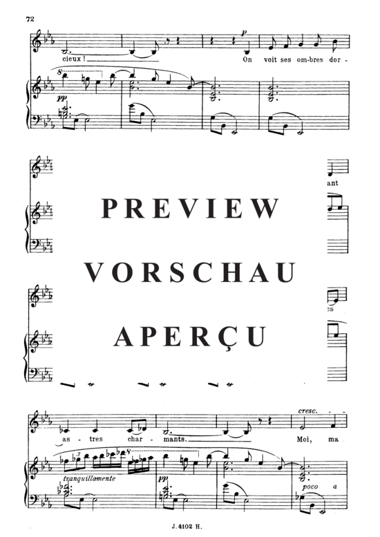 Product gallery: Page 3 of 4 Nocturne Op.43 No.2, , Medium Voice and Piano