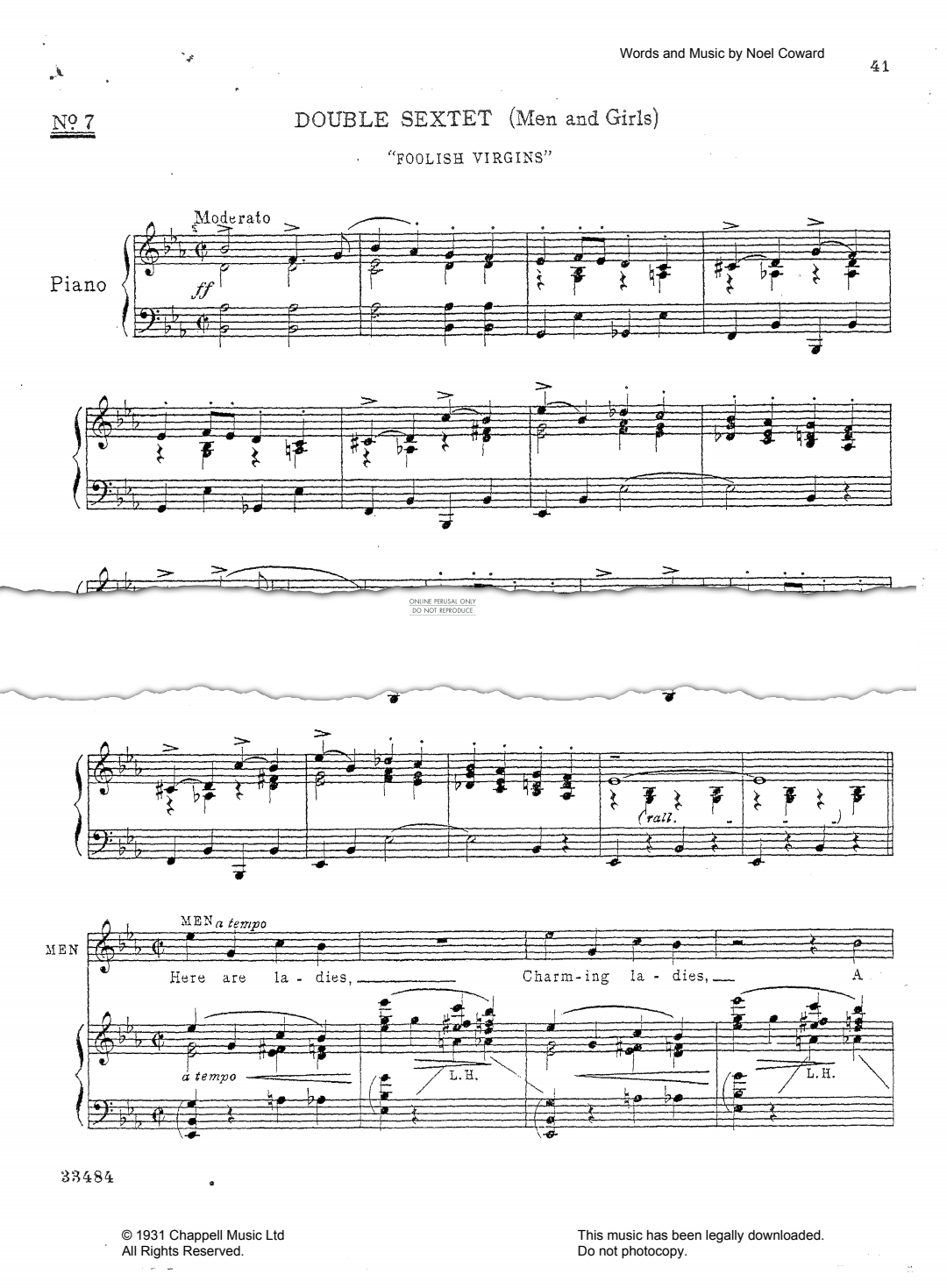 Produktbild zu: Foolish Virgins (from 'Operette')