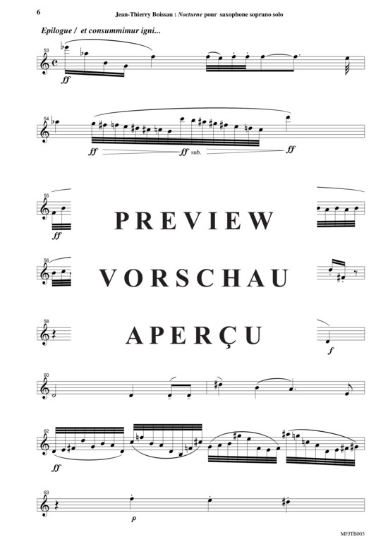 Product gallery: Page 7 of 8 Nocturne , , (Soprano saxophone solo)