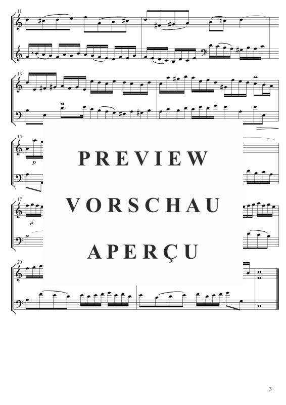 gallery: 5 zweistimmige Inventionen, , Violine und Kontrabass