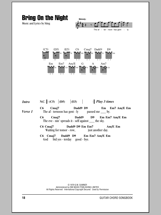 Product gallery: Page 1 of 1 Bring On The Night, The Police