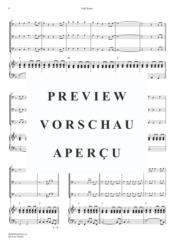 Produktgalerie: Seite 5 von 11 Hoch im Norden, Santiano, (Posaunen Trio + Klavier)