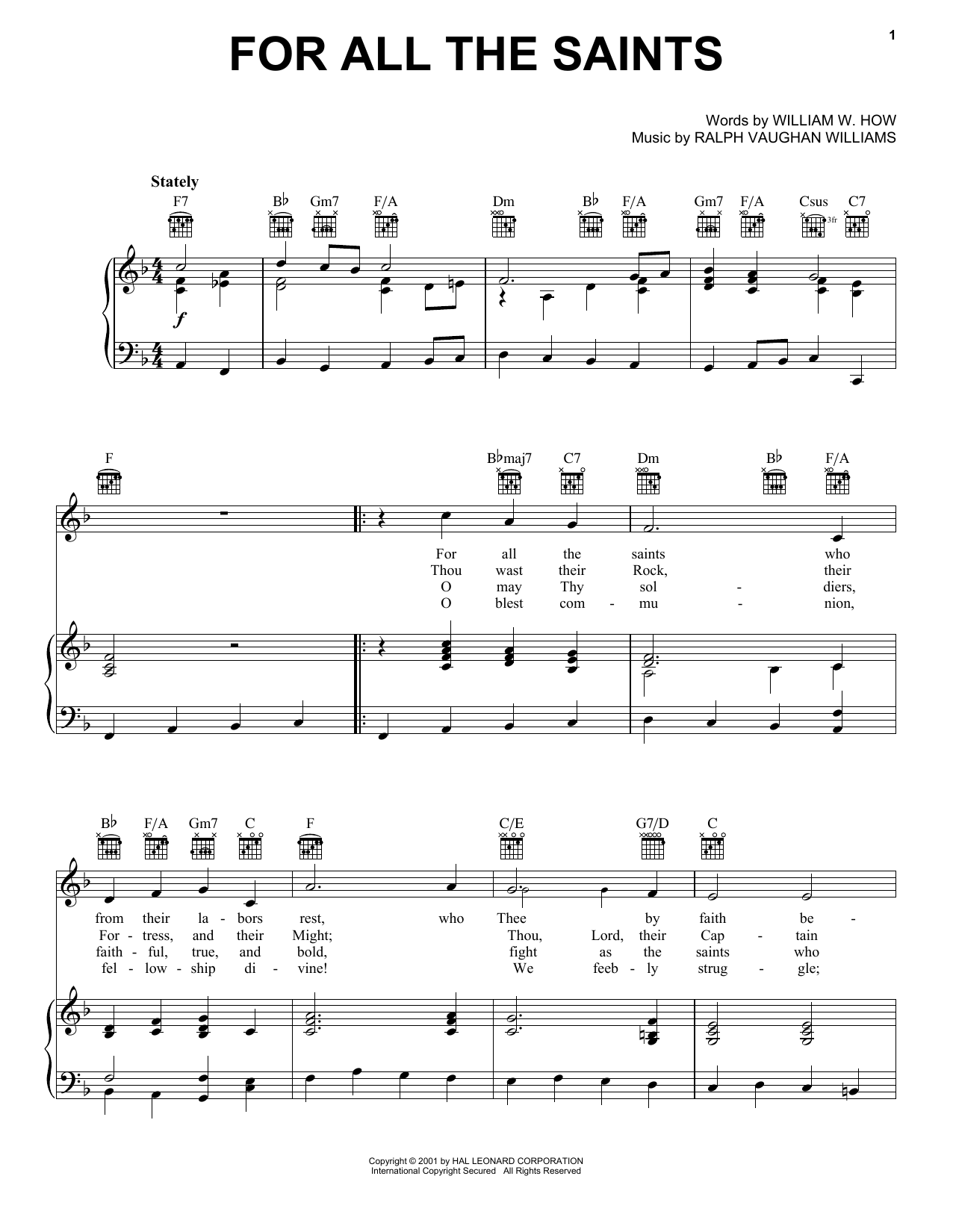 Produktbild zu: For All The Saints