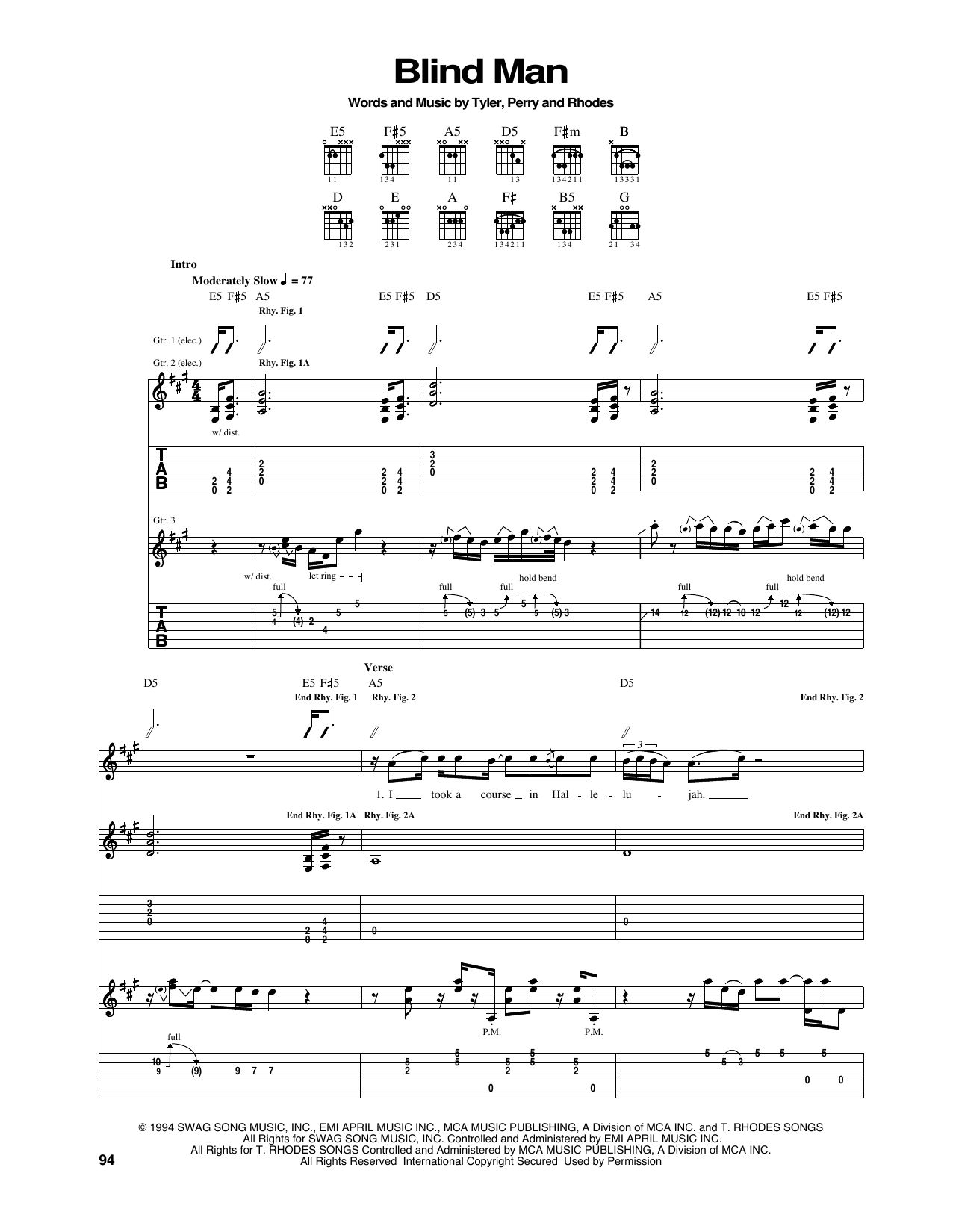 Product gallery: Page 1 of 1 Blind Man, Aerosmith
