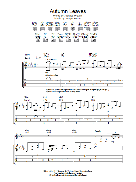 Product gallery: Page 1 of 1 Autumn Leaves (Les Feuilles Mortes), Eva Cassidy