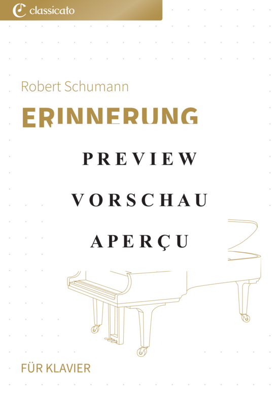 Product gallery: Page 2 of 4 Erinnerung - Nr. 28 aus Album für die Jugend op. 68 , , Piano Solo