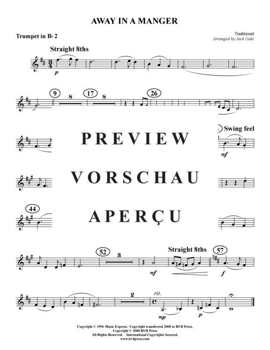 Produktgalerie: Seite 5 von 8 Away in a Manger , , (Blechbläserquintett)