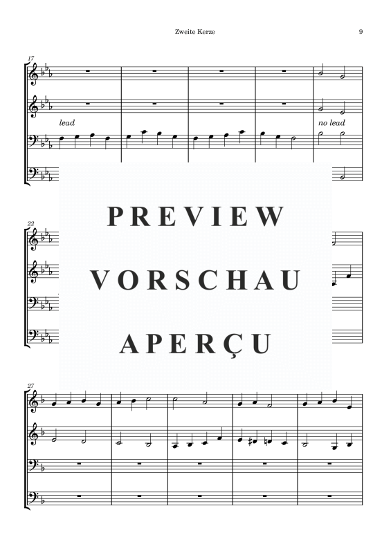 gallery: Adventskranz, , Blechbläser Quartett