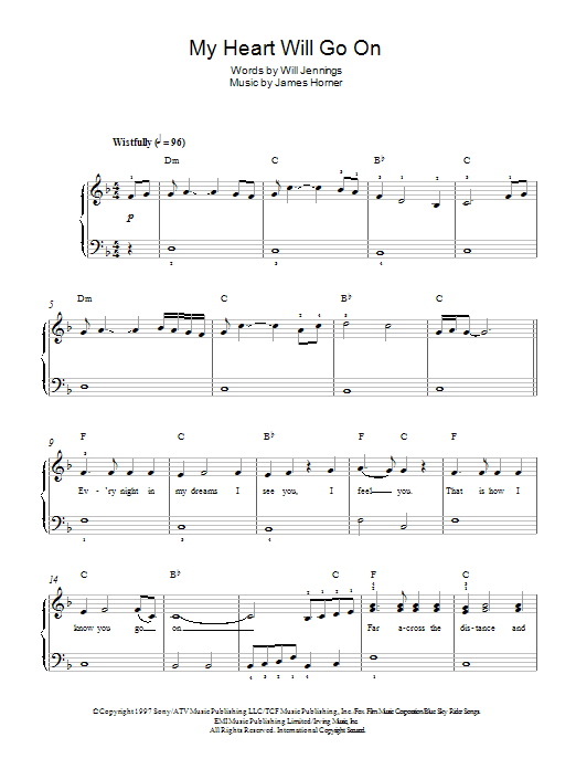 Produktbild zu:  My Heart Will Go On (Love Theme from Titanic) - Celine Dion