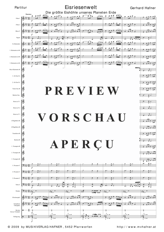 Product gallery: Page 6 of 11 Eisriesenwelt, , (large wind orchestra)