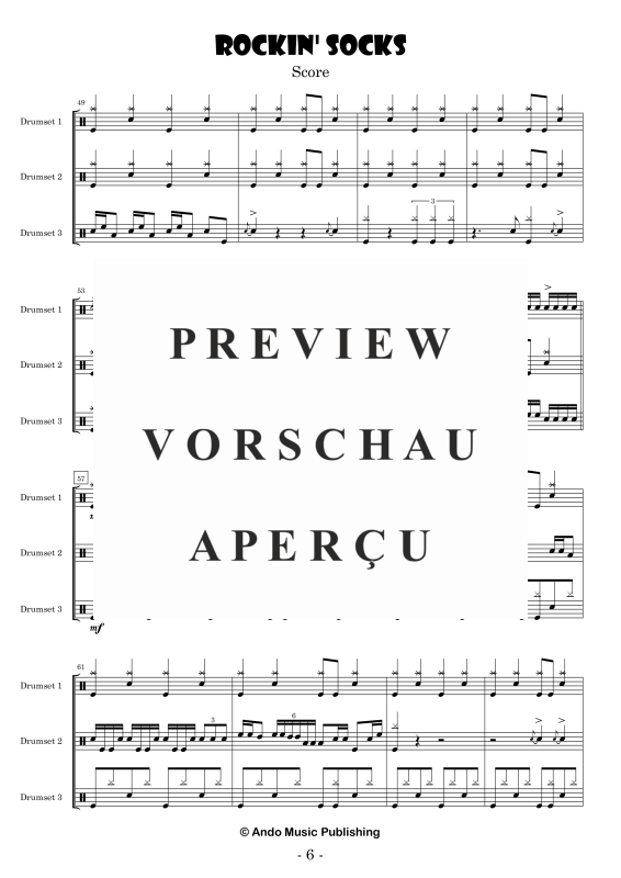 Produktgalerie: Seite 8 von 11 Rockin Socks, , Drumset Trio