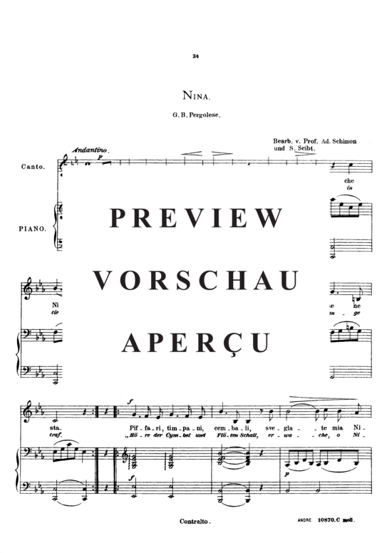 Product gallery: Page 2 of 3 Nina, Seibt Sophie, Low Voice and Piano