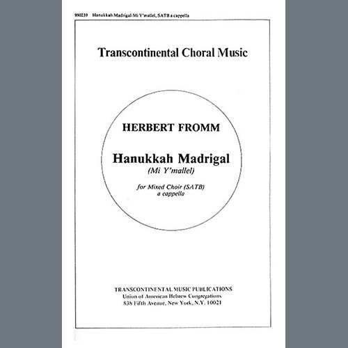 Produktbild zu: Hanukkah Madrigal (Mi Y'mallel)