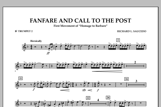Product picture to: Fanfare and Call to the Post - Bb Trumpet 2