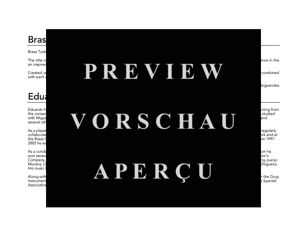 Produktgalerie: Seite 4 von 11 Brass Turbulences, , (Blechbläser Quintett)