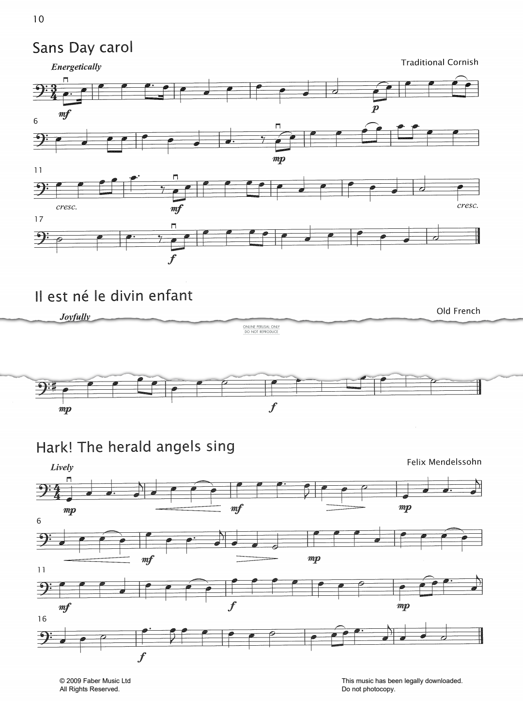 Produktgalerie: Seite 1 von 1 Hark The Herald Angels Sing, Felix Mendelssohn, Violoncello