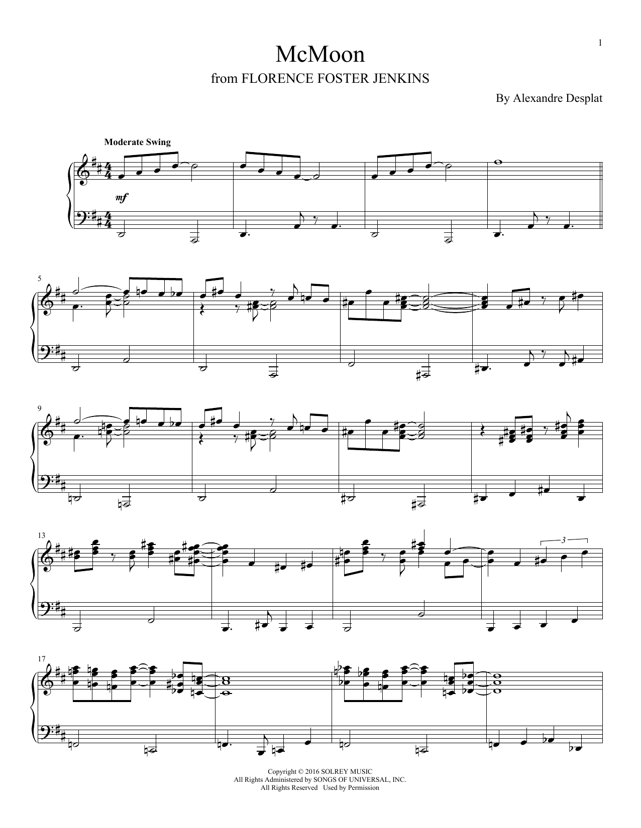 Product gallery: Page 1 of 1 McMoon, Alexandre Desplat
