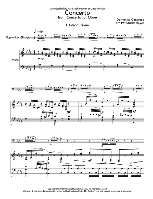 Product gallery: Page 1 of 11 Concerto, , (euphonium and piano)