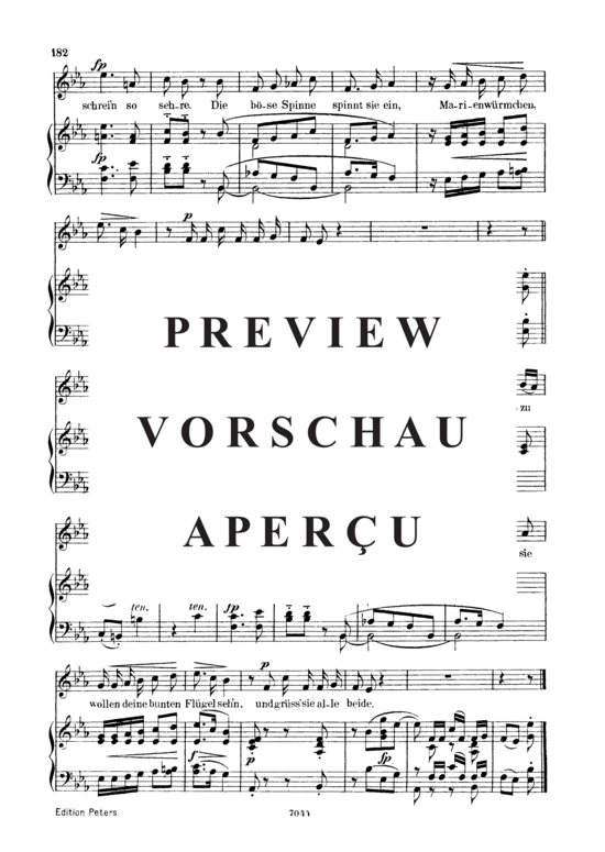Product gallery: Page 3 of 3 Marienwürmchen Op.79 No.14, , Low Voice and Piano