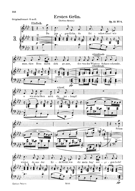 Product picture to: Erstes Grün Op. 35 No.4Robert Schumann