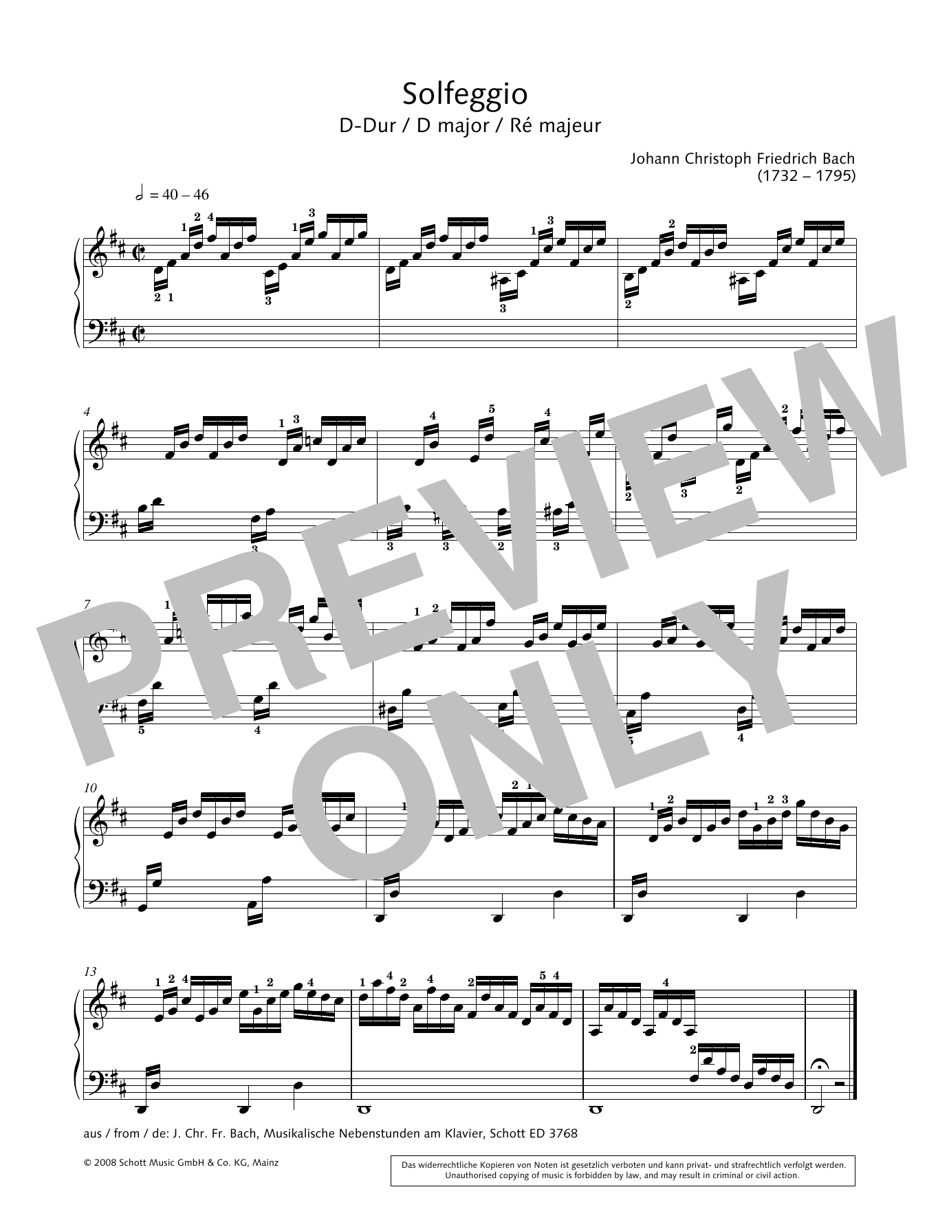 Product gallery: Page 1 of 1 Solfeggio in D major, Hans-Gunter Heumann