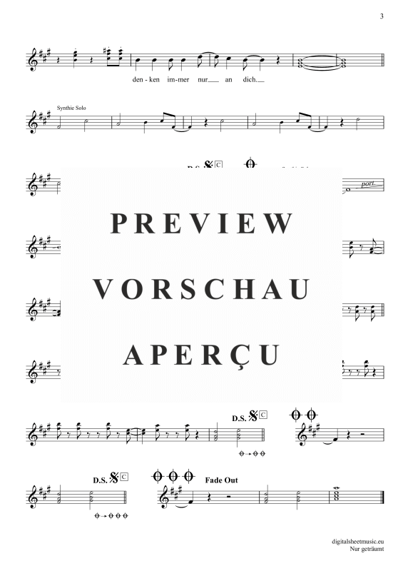 gallery: Nur geträumt, Nena, Klarinette in B