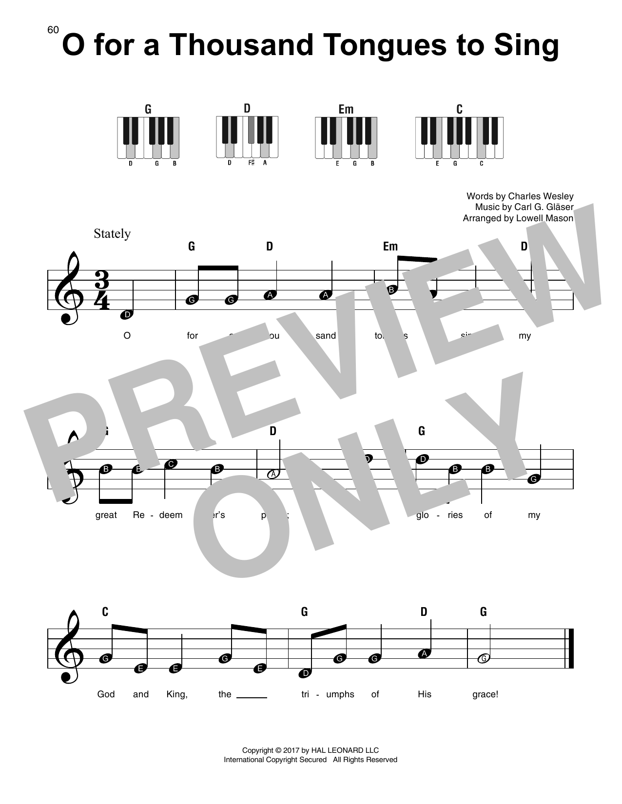 Produktbild zu: O For A Thousand Tongues To Sing