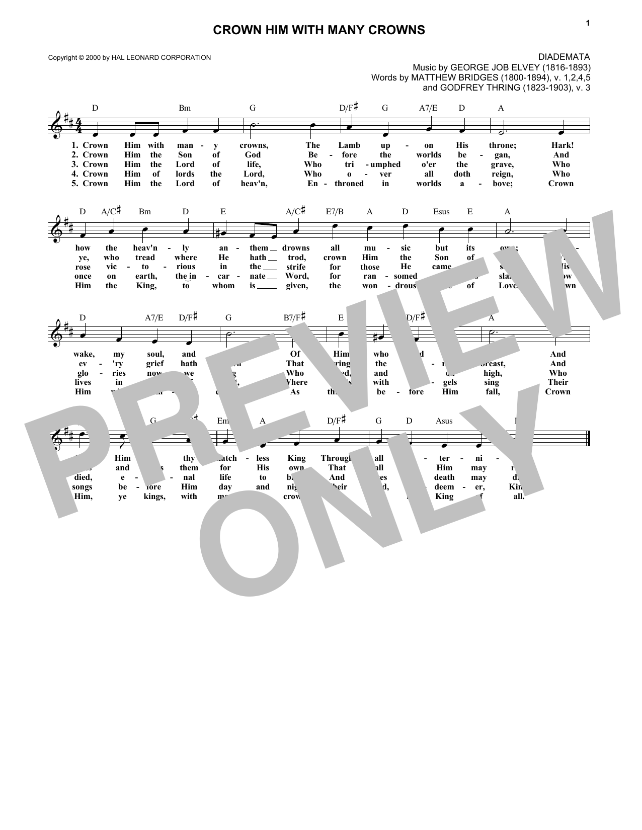 Produktbild zu: Crown Him With Many Crowns