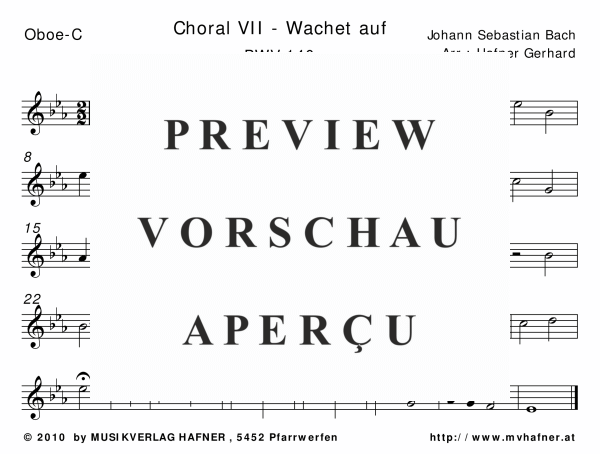 gallery: Choral VII - Wachet auf, , (Großes Blasorchester)