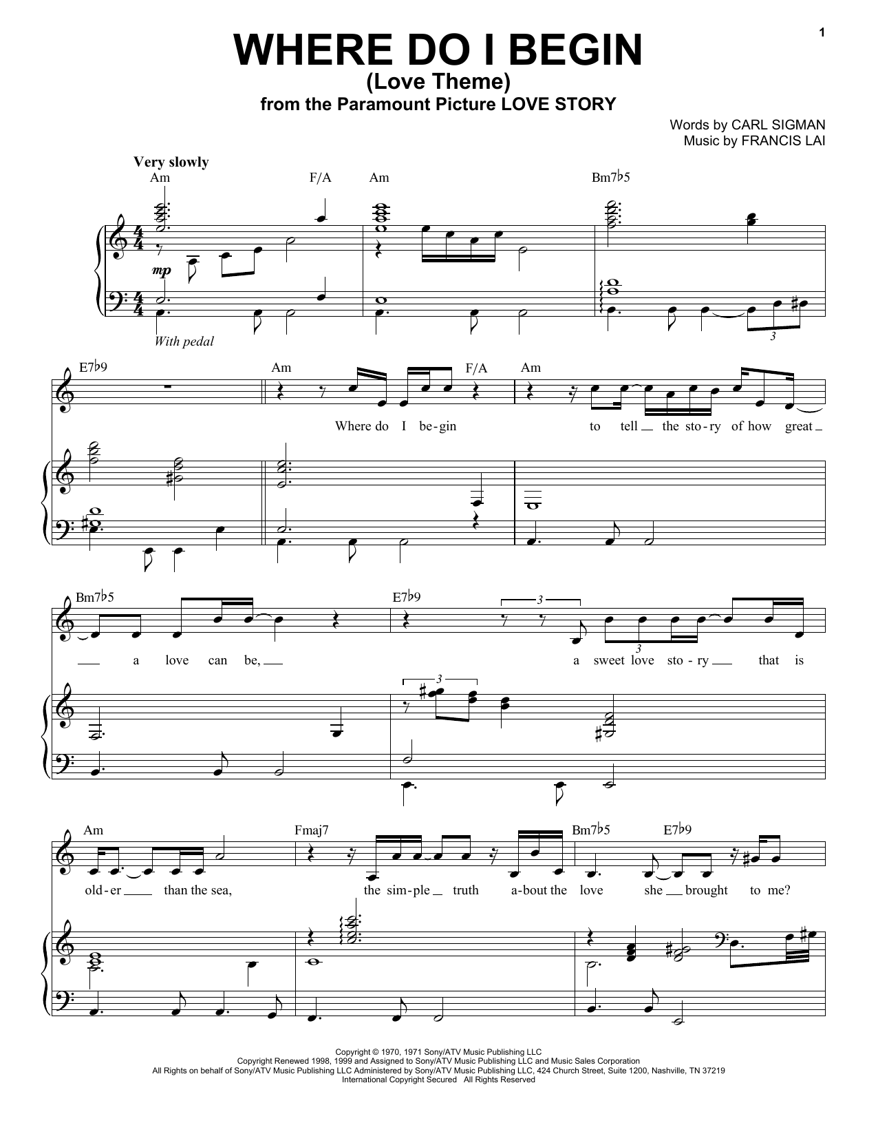 Produktbild zu: Where Do I Begin (Love Theme)