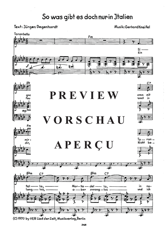 Product gallery: Page 4 of 5 So was gibt es doch nur in Italien , , Piano and Voice