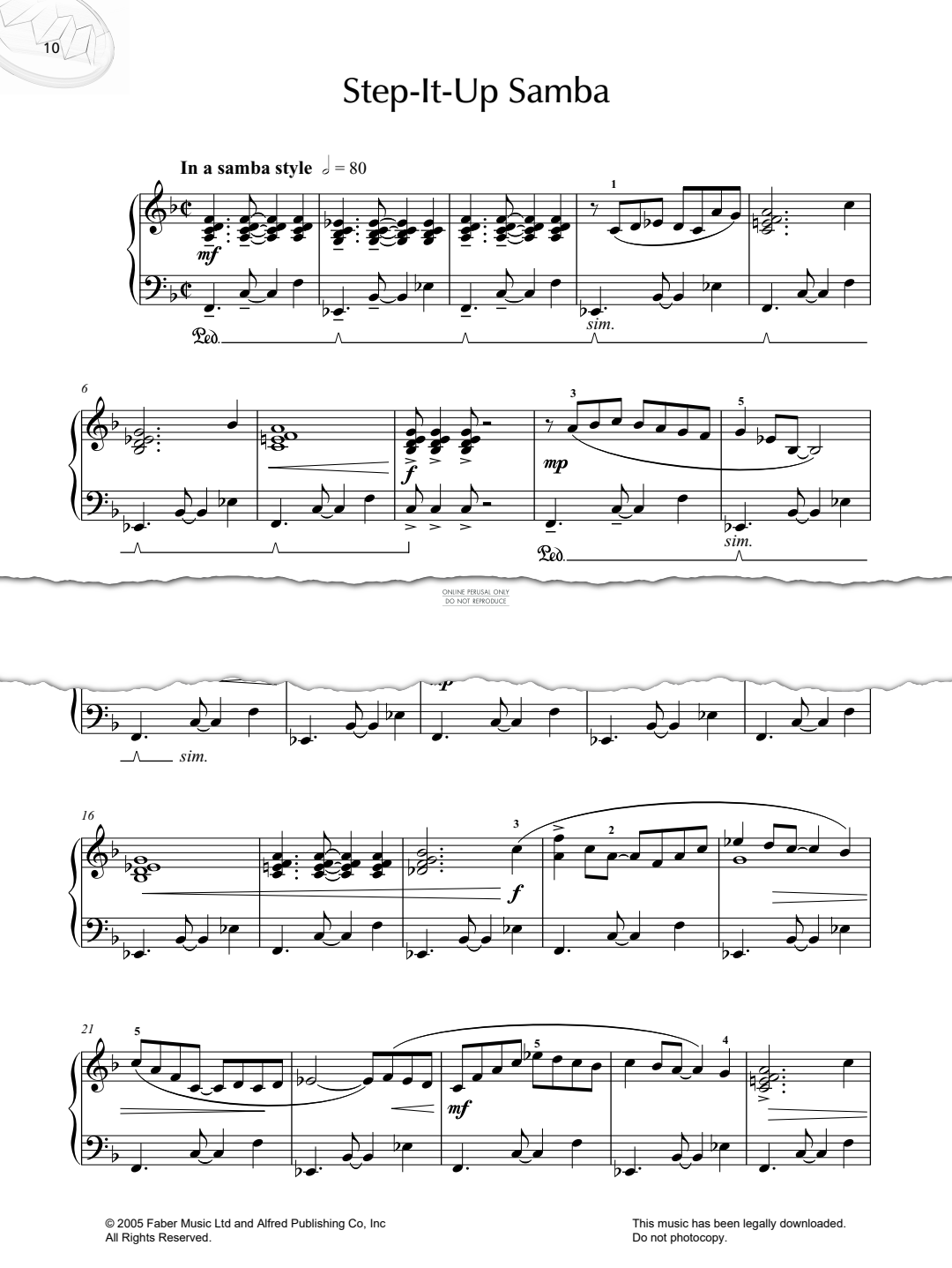 Produktgalerie: Seite 1 von 1 Step-It-Up Samba, Louise Chamberlain, Klavier